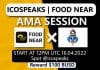 Ask Me Anything with FoodNear at ICOSpeaks: food near ama