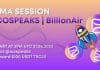 BillionAir at ICOSpeaks AMA: Summary AMA at ICOSpeaks