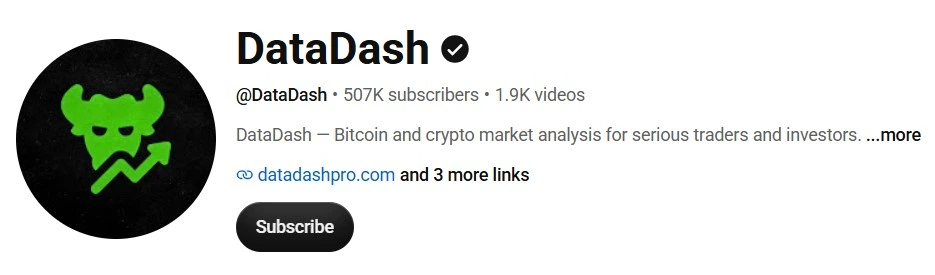 Datadash youtube channel