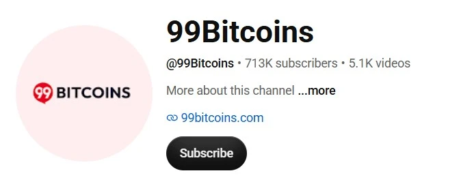 99 bitcoins youtube channel