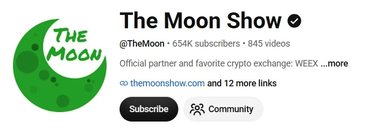 the moon show youtube channel